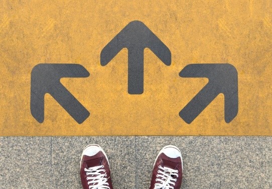 choisir direction flèches